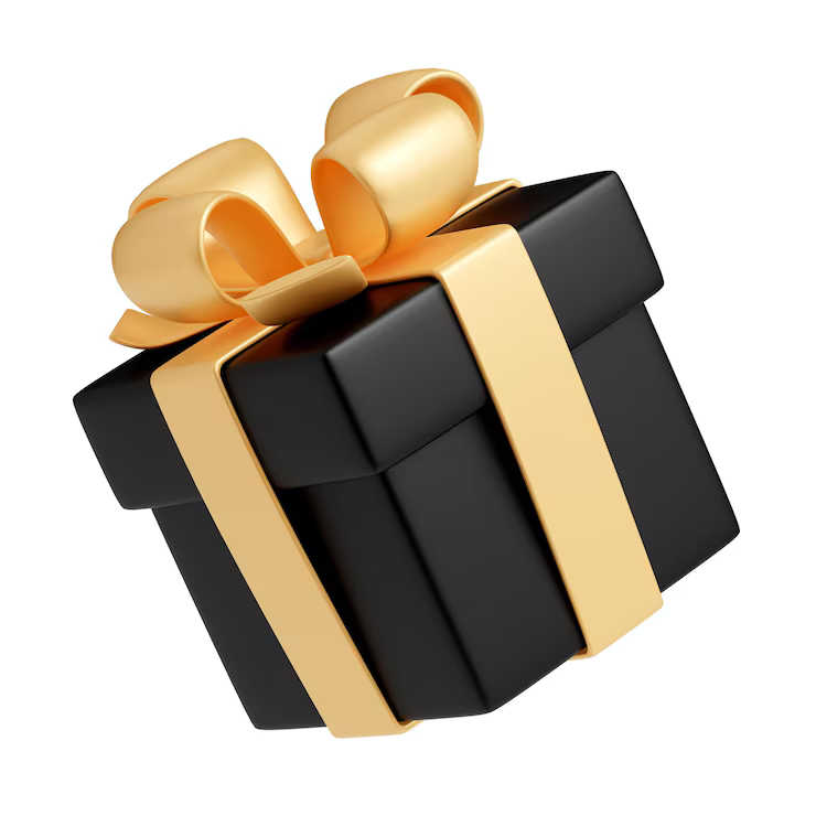 best bonus live casino gift box with gold ribbon