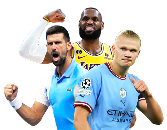 Fair play guarantee with images of football players representing sports betting